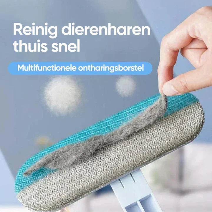 Multifunktionel rengøringsbørste til dyrehår, støv og fnug