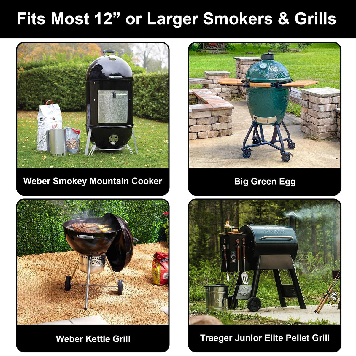 Grillstativ til spareribs med 4 pladser – 31 × 25,5 × 8 cm