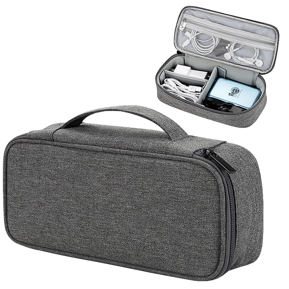 Kabeltaske med flere rum – 26 × 13 × 3 cm