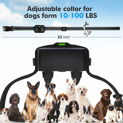 1000 m anti-gø elektrisk hundehalsbånd