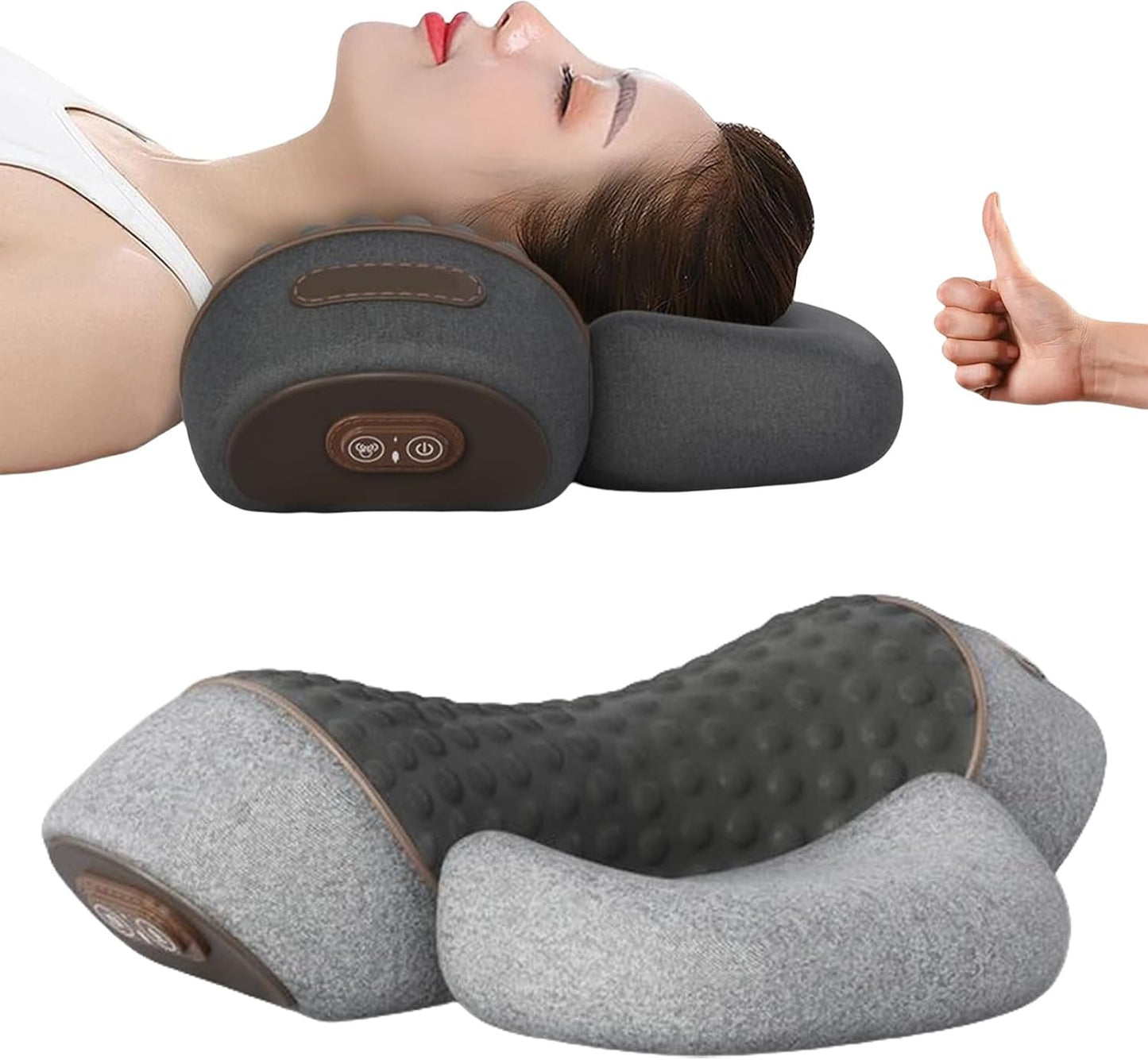 Ergonomisk nakkemassager med varmefunktion