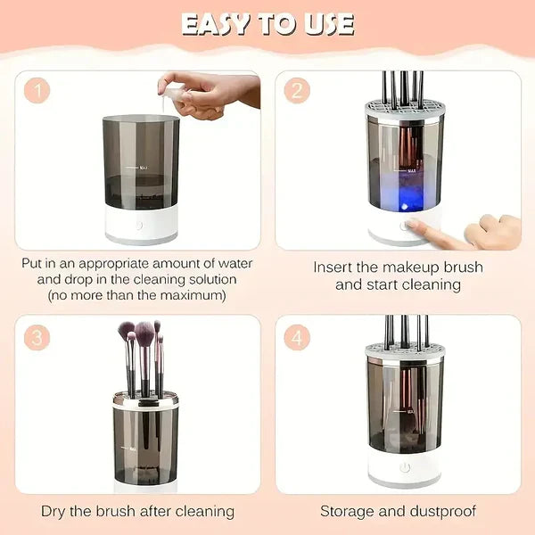 Elektrisk makeupbørsterenser