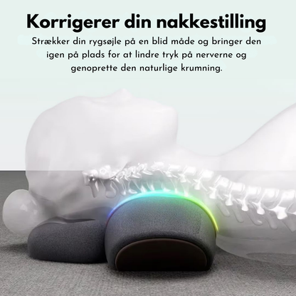Ergonomisk nakkemassager med varmefunktion