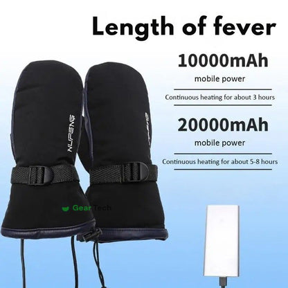 USB-opvarmede handsker med dobbeltsidet varme og 3 niveauer