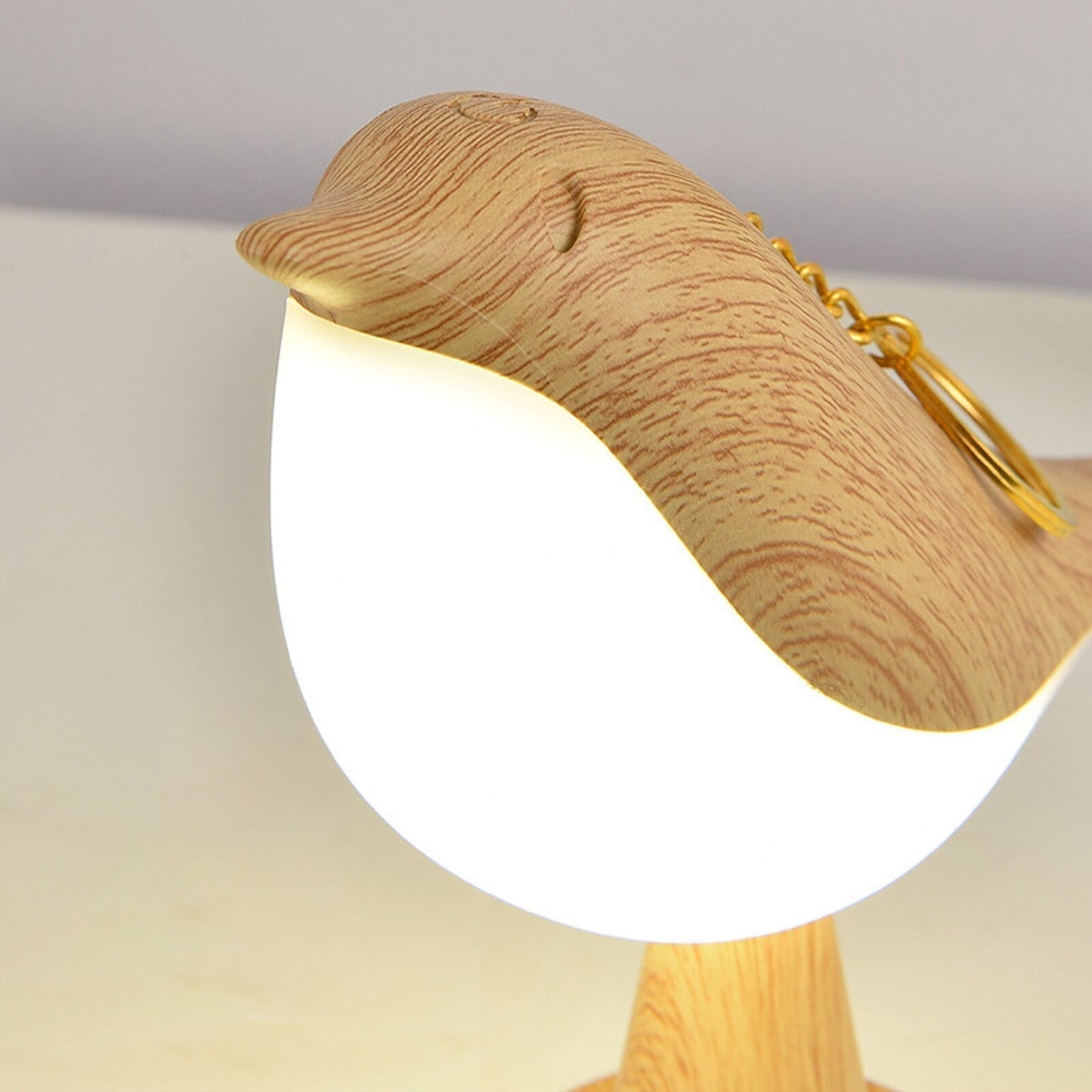 Genopladelig fugleformet LED-bordlampe
