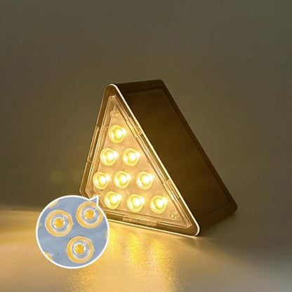Solcelledrevet LED-trinlampe med bevægelsessensor