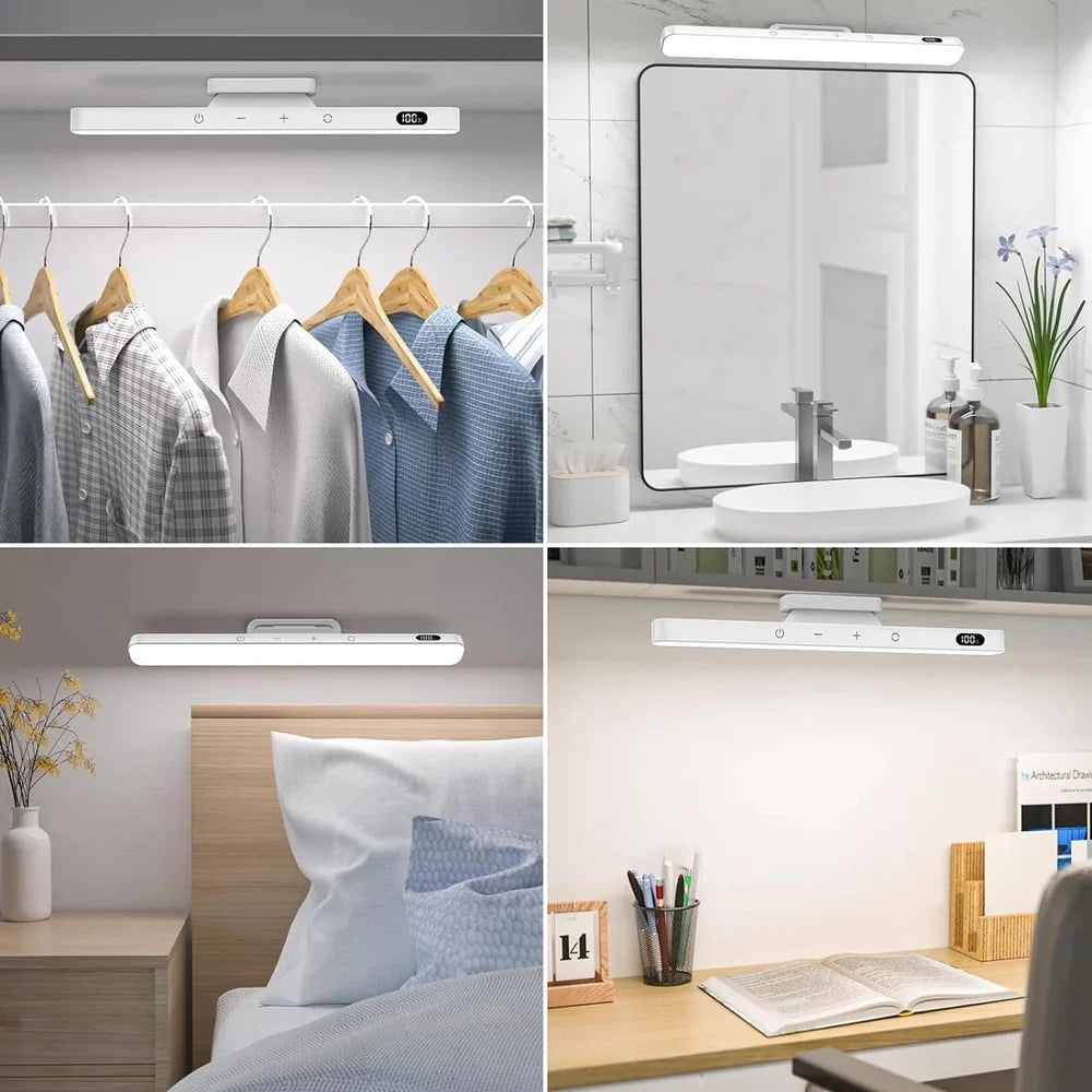 Genopladelig magnetisk LED-lyslist med touchbetjening – 30 cm