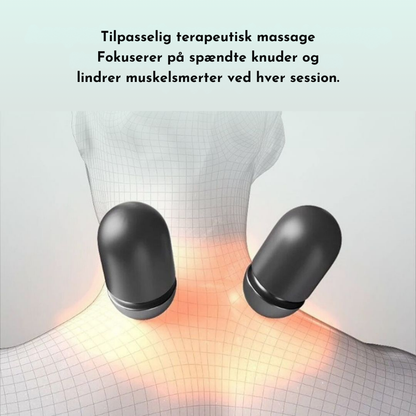Ergonomisk nakkemassager med varmefunktion