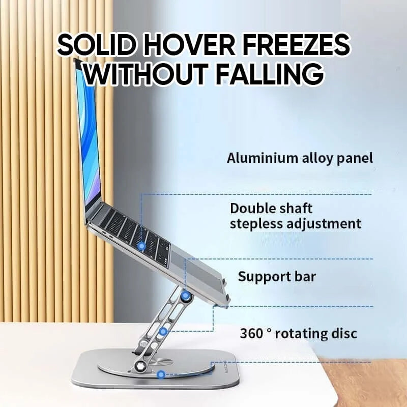 360° drejelig laptopstander i aluminium