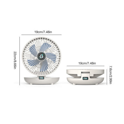 Kompakt justerbar ventilator til luftcirkulation