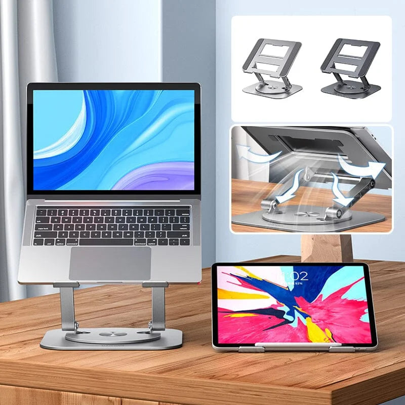 360° drejelig laptopstander i aluminium