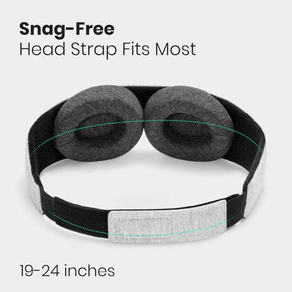 Formet 3D-sovemaske med justerbar rem