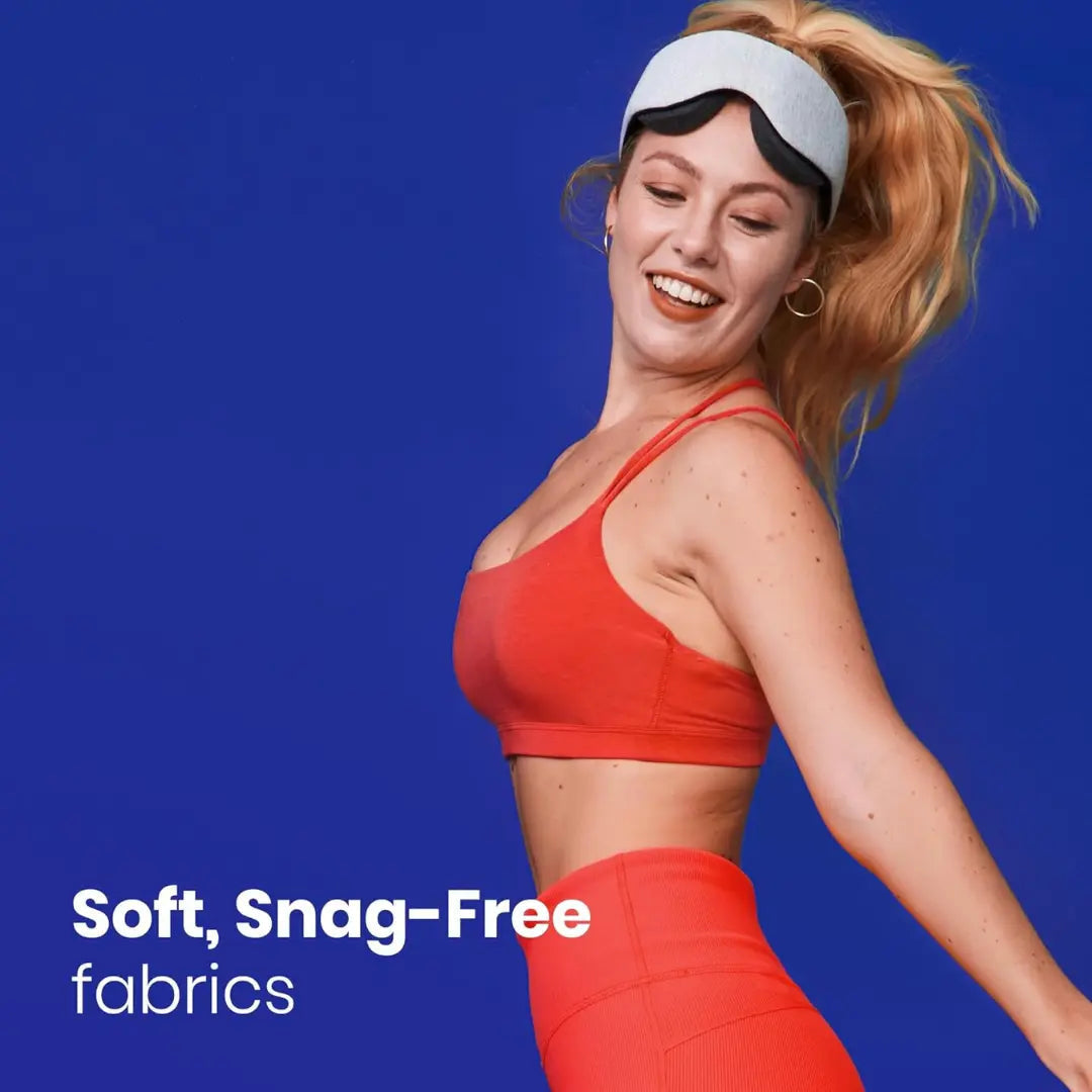 Formet 3D-sovemaske med justerbar rem