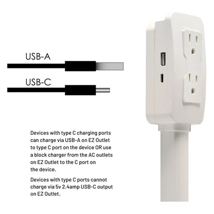 Stikkontakt-forlænger med USB-porte