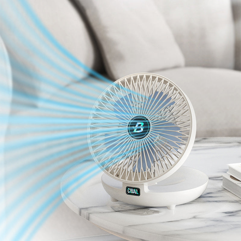 Kompakt justerbar ventilator til luftcirkulation
