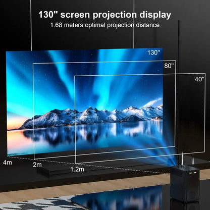 Smartprojektor med Android 10, WiFi og 4K-understøttelse