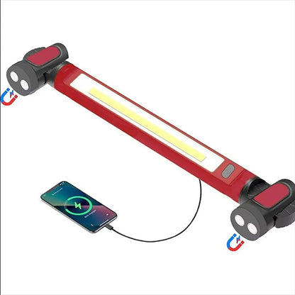 Genopladelig LED-arbejdslampe med magnetfod