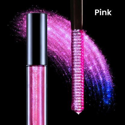 Multikrom mascaraoverlak med glimmer og farvegradient