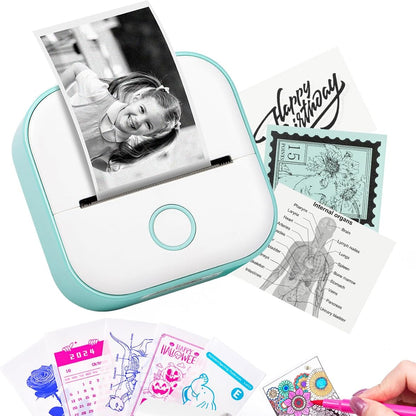 Mini Bluetooth-labelprinter uden blæk – produktbillede 1