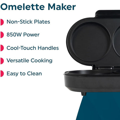 Elektrisk omeletmaskine med to non-stick-rum – 850 W – produktbillede 8