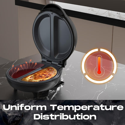 Dobbelt omeletmaskine med non-stick-plader – 750 W – produktbillede 11