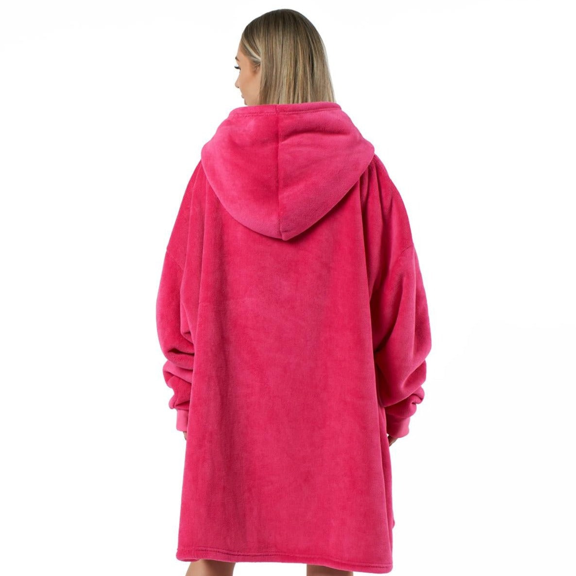 Oversized hoodie-tæppe med blødt sherpa-for – produktbillede 19