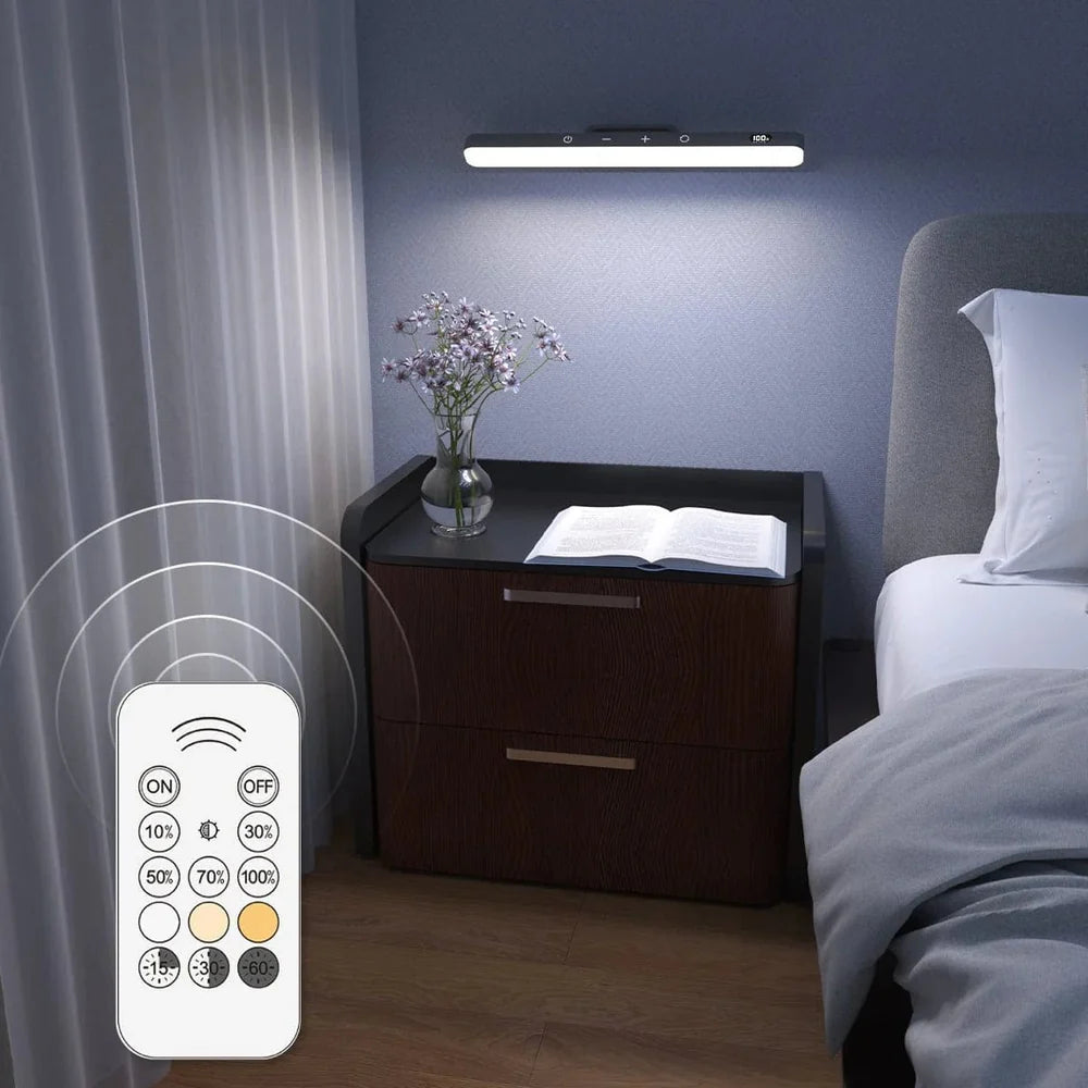Genopladelig magnetisk LED-lyslist med touchbetjening – 30 cm