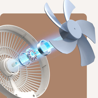 Kompakt justerbar ventilator til luftcirkulation