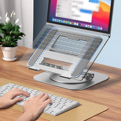 360° drejelig laptopstander i aluminium