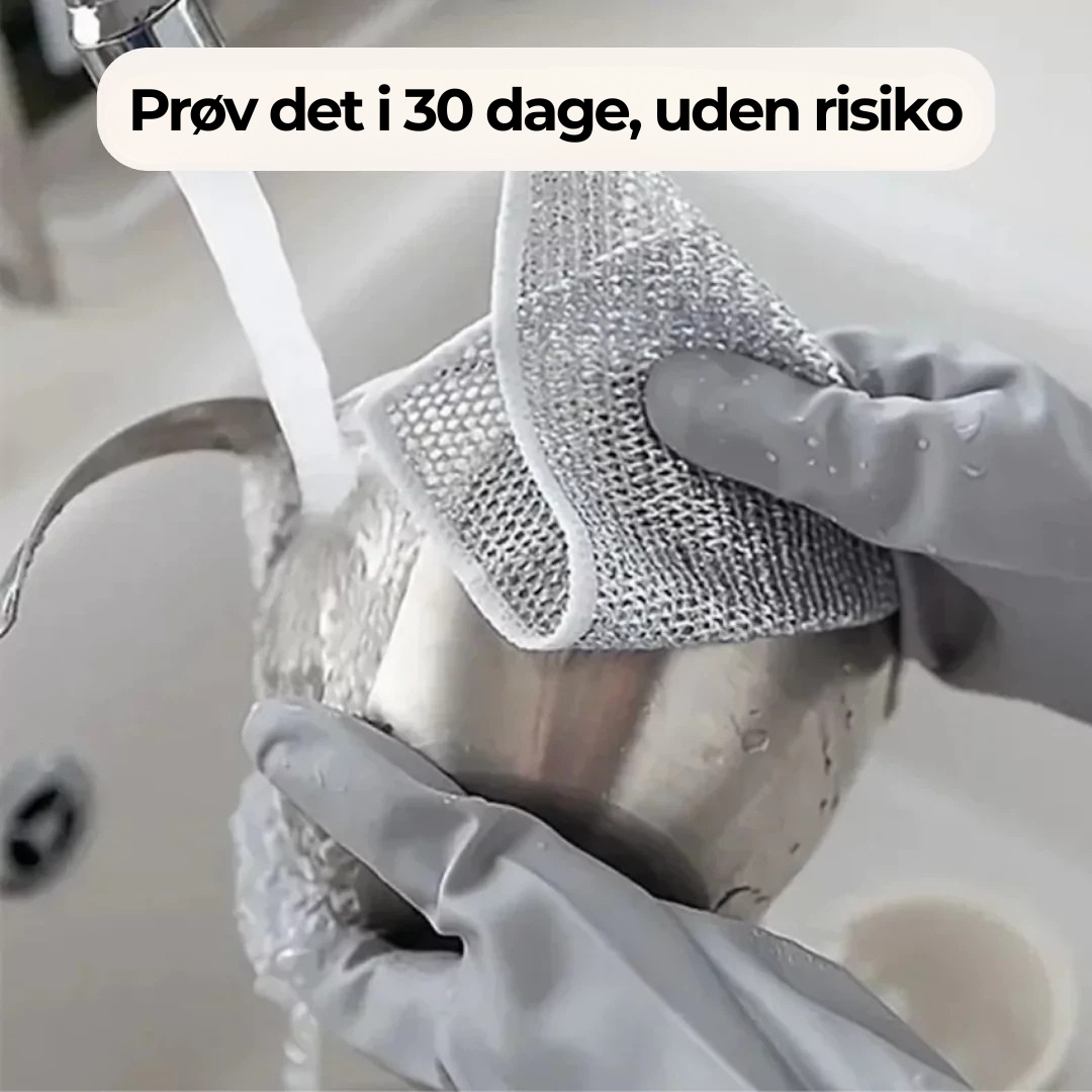 Opvaskeklude af ståltråd – 5 stk.