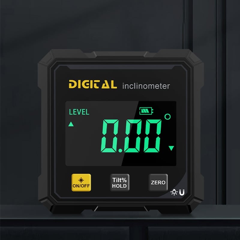 Digital hældningsmåler og vinkelmåler