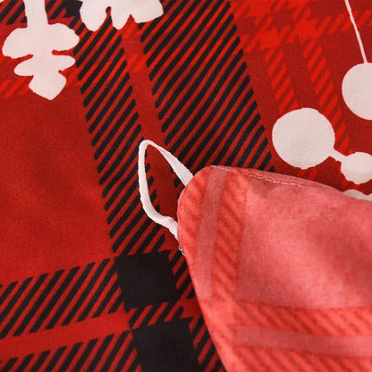 Julesengetøj med tern, elge og snefnug – 3 dele
