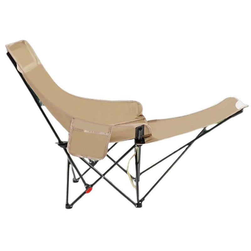 Foldbar campingstol med fodstøtte og stålstel – produktbillede 10