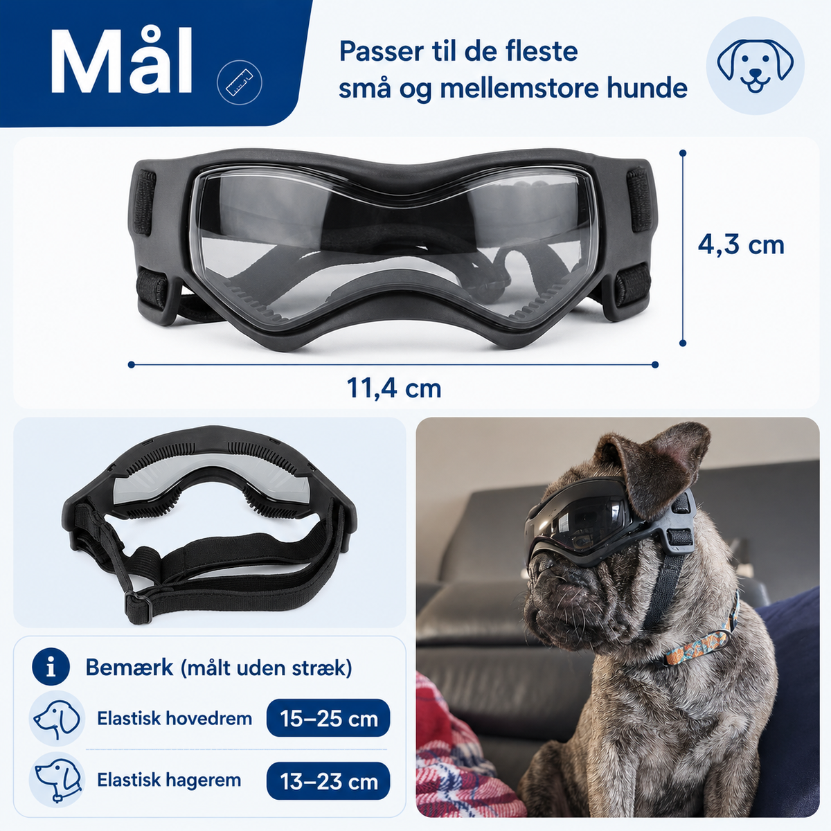 Denbark Hundebriller – UV-beskyttelse mod Vind og Sol