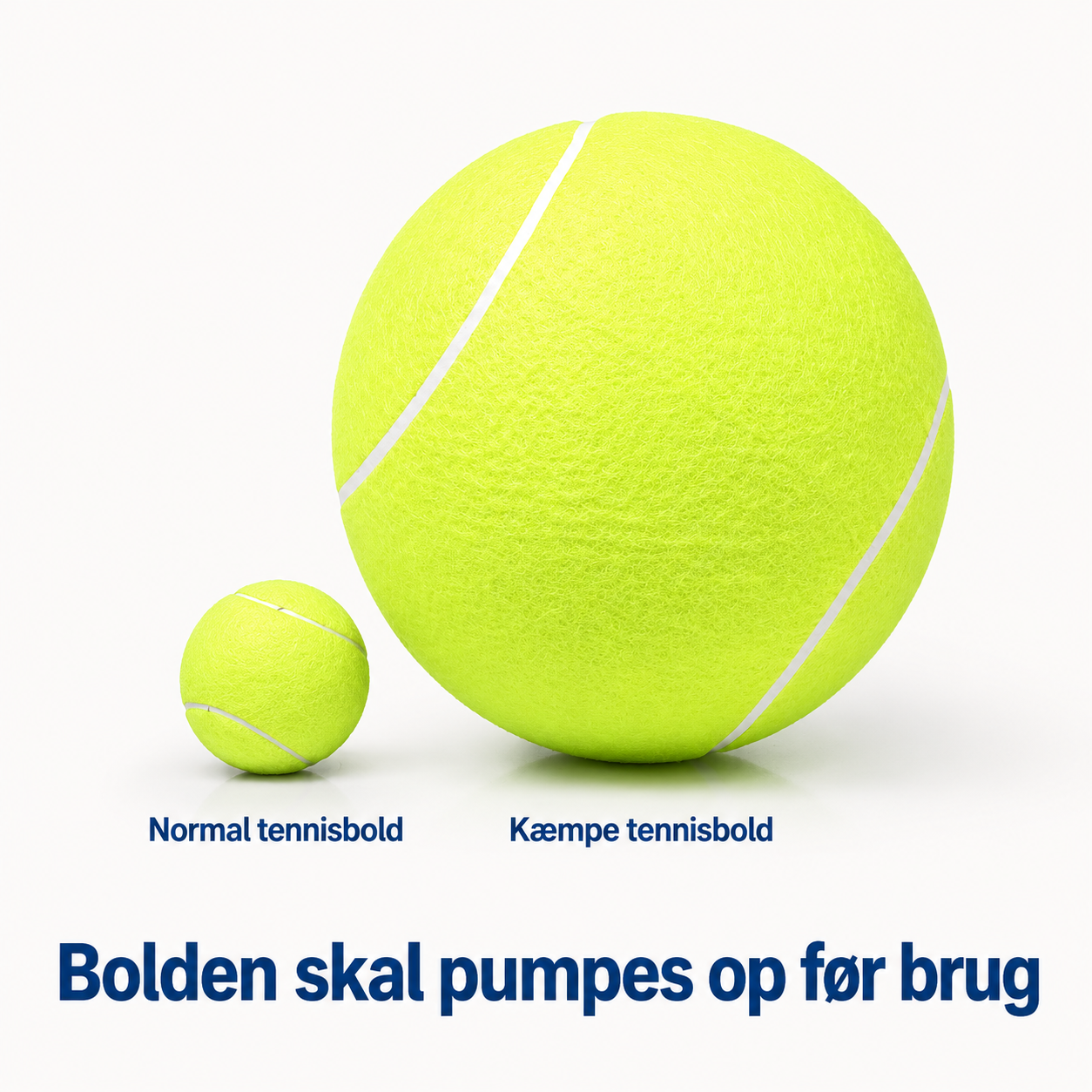 Kæmpe Tennisbold til Hund - XXL - 24 cm i Diameter
