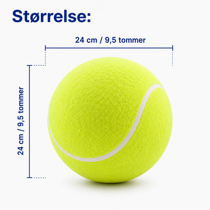 Kæmpe Tennisbold til Hund - XXL - 24 cm i Diameter