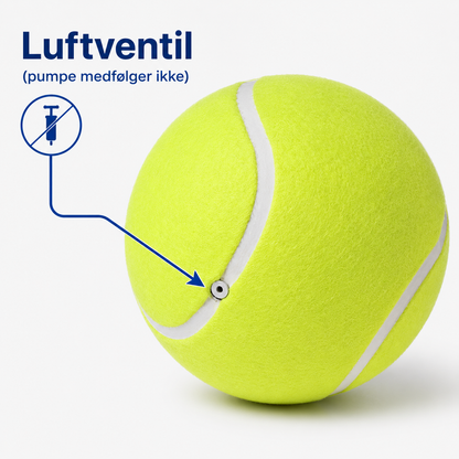 Kæmpe Tennisbold til Hund - XXL - 24 cm i Diameter