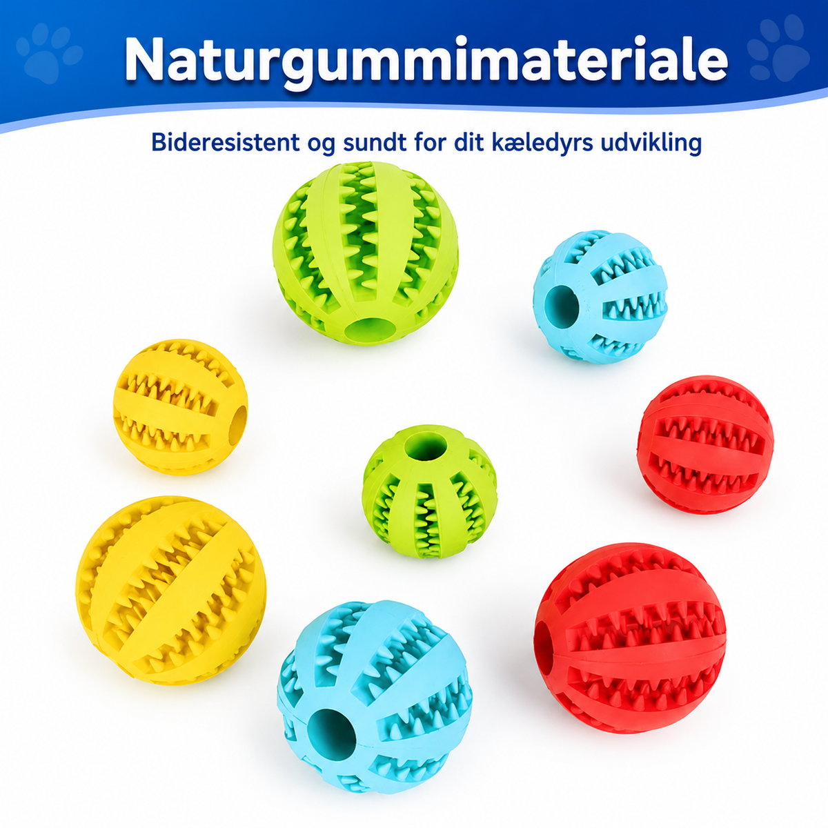 Interaktiv Gummibold til Hund