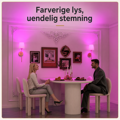 Trådløse væglamper med fjernbetjening