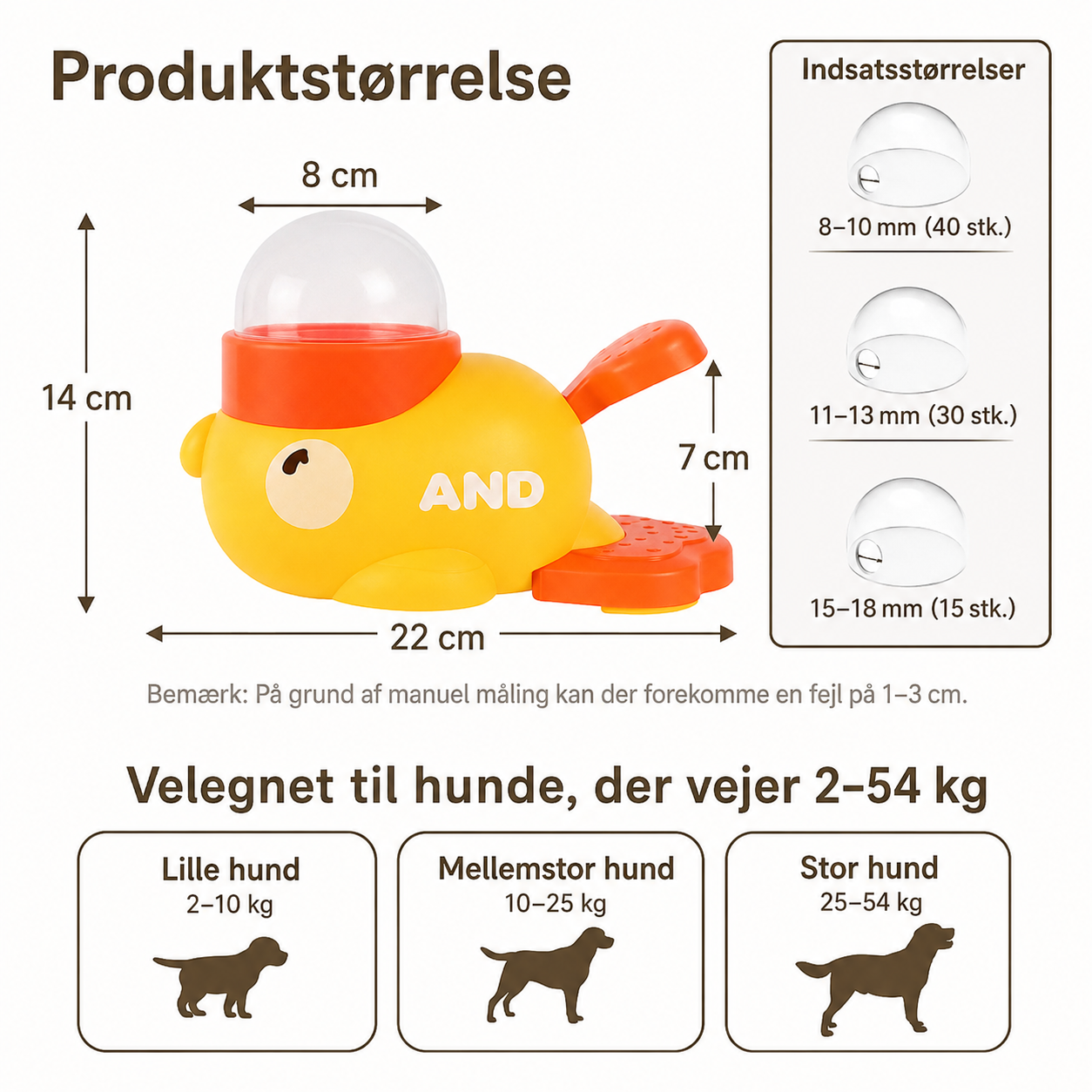 Andeformet Slow Feeder til Hund