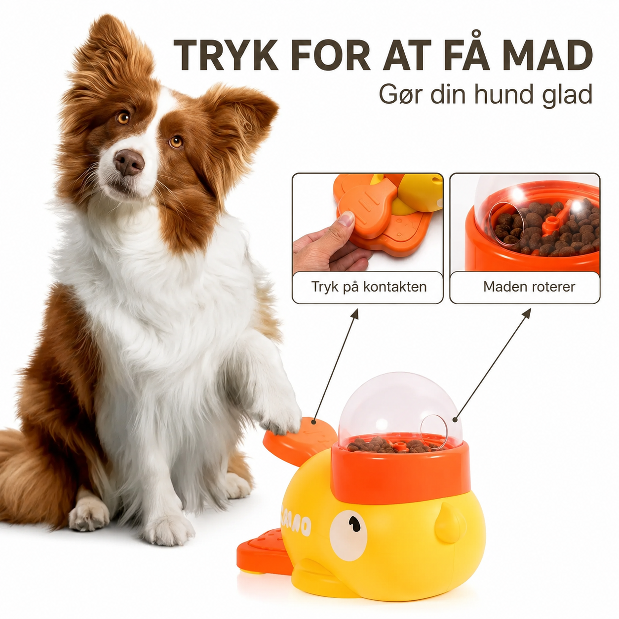 Andeformet Slow Feeder til Hund