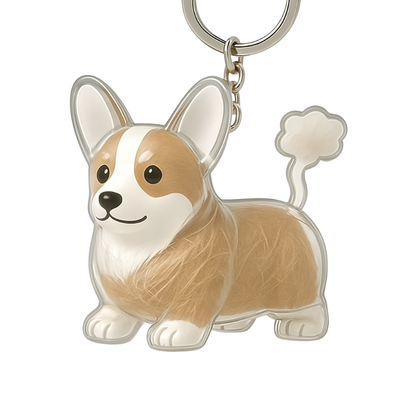 Nøglering med Hundedesign | 3-pak Mindesmærke