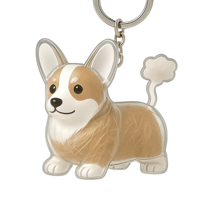 Nøglering med Hundedesign | 3-pak Mindesmærke