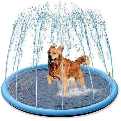 Vandsprinklermåtte til hunde med slangetilslutning