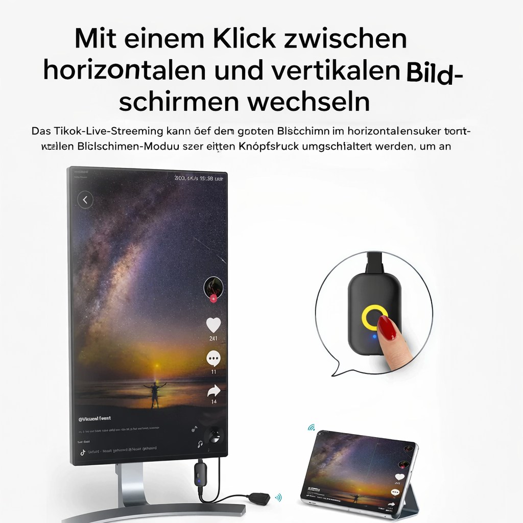 Trådløs HDMI-skærmadapter til streaming
