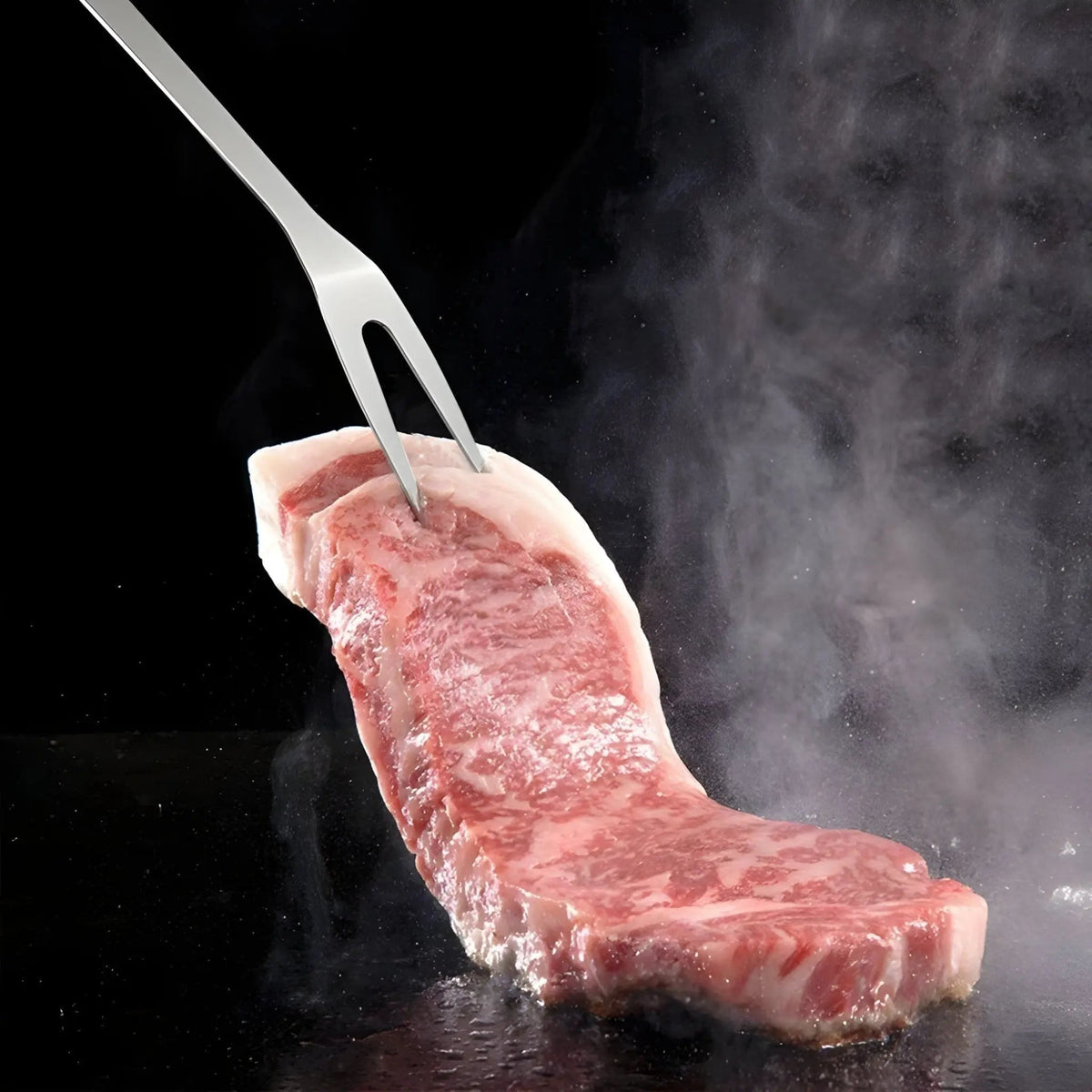 Grillbestiksæt i rustfrit stål med transporttaske