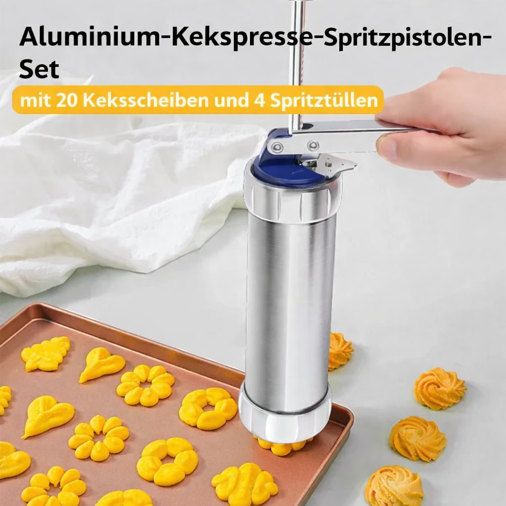 Kagepresse i rustfrit stål til ensartede småkager