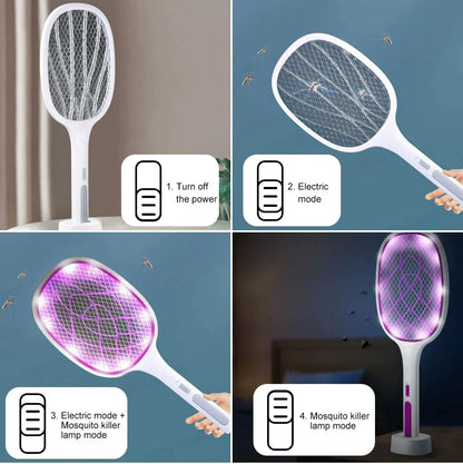 Elektrisk fluesmækker og UV-insektlampe – 3000 V, USB