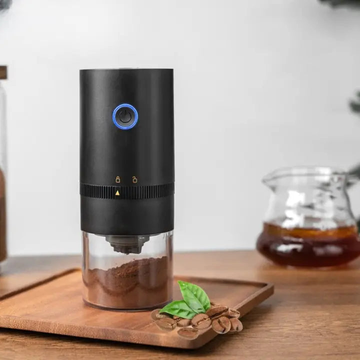 Genopladelig elektrisk kaffekværn med justerbar formalingsgrad