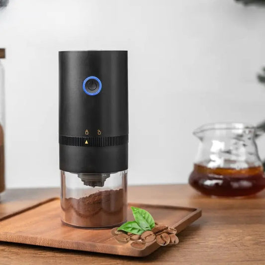 Genopladelig elektrisk kaffekværn med justerbar formalingsgrad